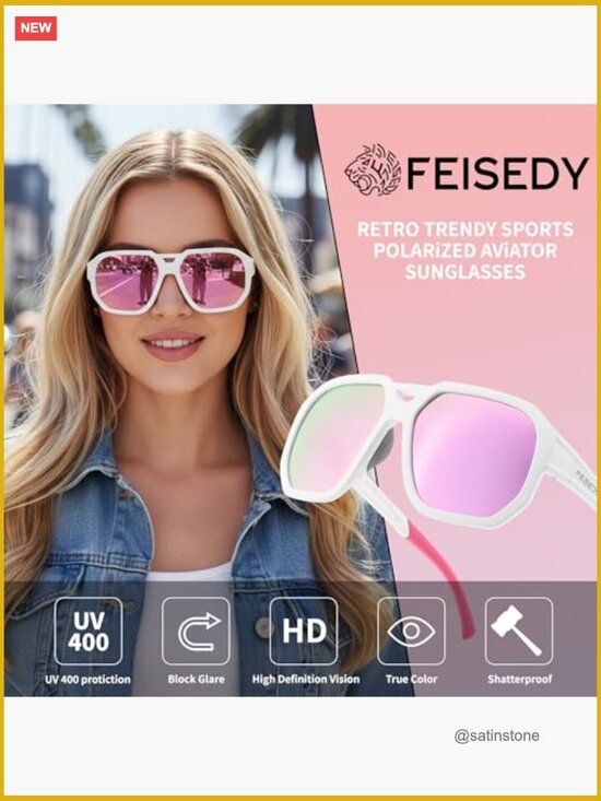 Retro Polarized Aviator Sunglasses for Women Men UV400 main image 5